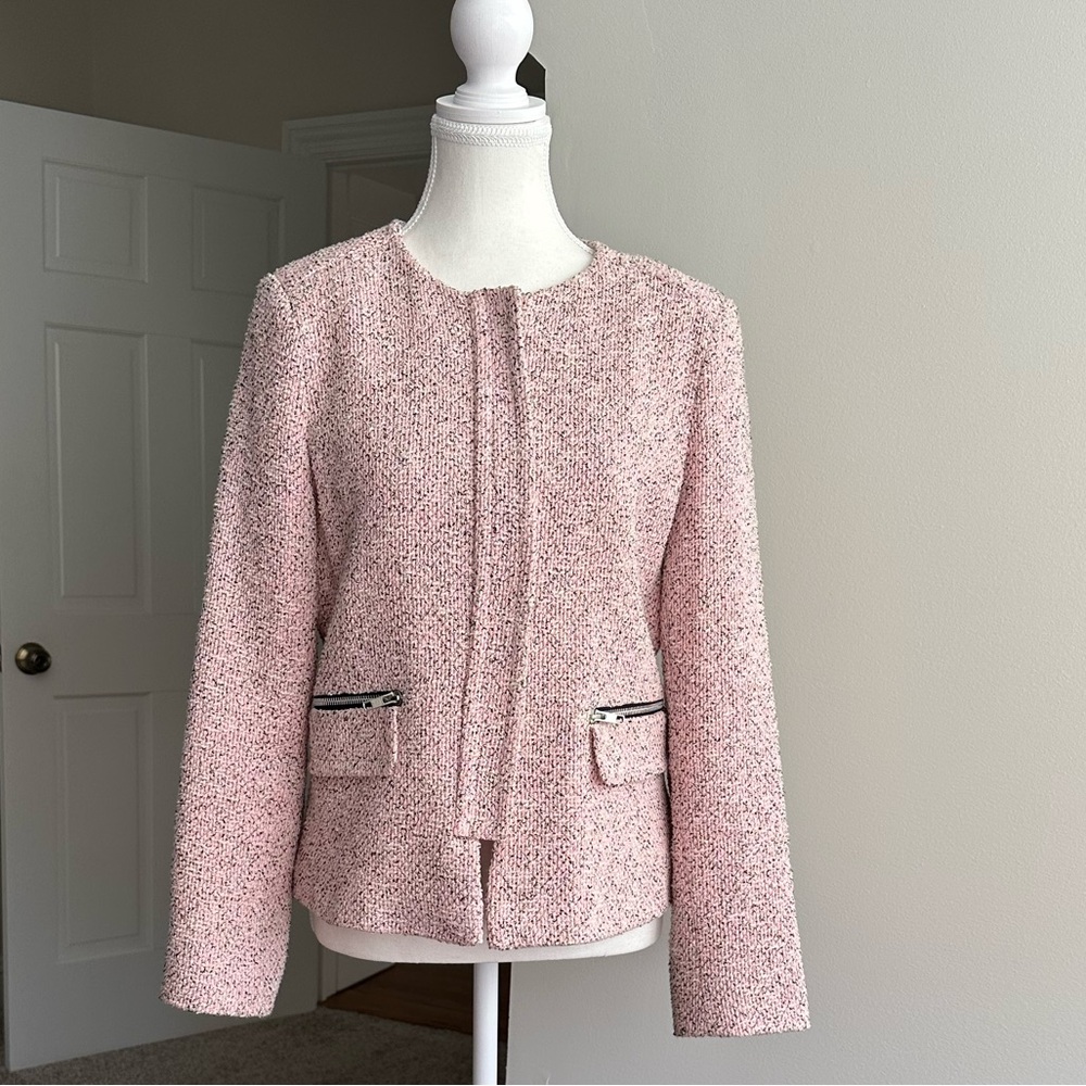Women's Pink Tweed Jacket